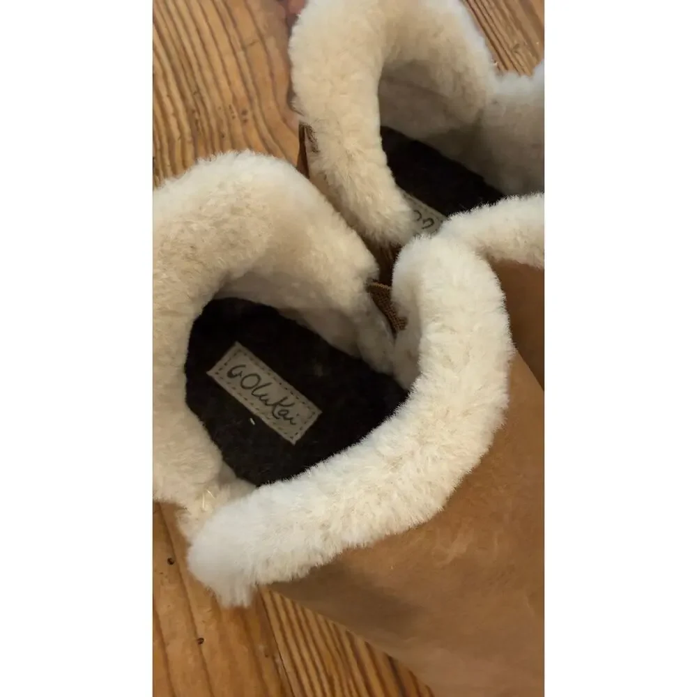 OluKai Mālua Hulu Waterproof Shearling Lined Winter Boots NWOB Womens 8.5